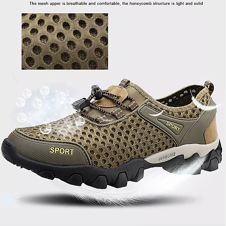 Men Air-Conditioned Breathable Shoes Deodorant Sneakers