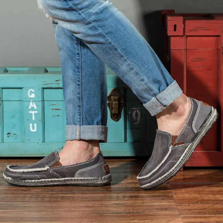 Men's casual shoes Canvas shoes for men Denim soft Comfortable Breathable Walking Shoes Male Shoes