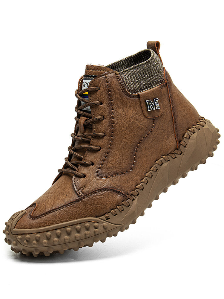 🔥Last Day 54% OFF -Men Retro Microfiber Leather Non Slip Casual Ankle Boots-Buy 2 Free Shipping