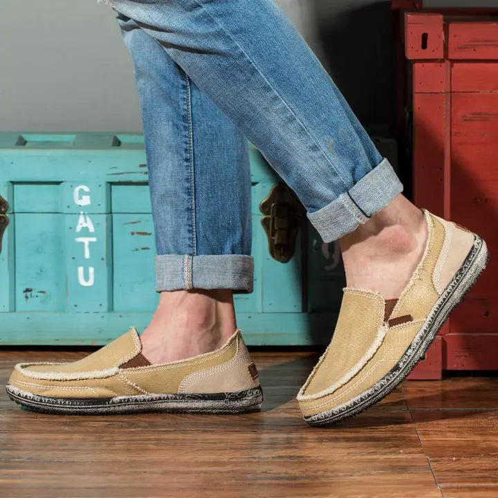 Men's casual shoes Canvas shoes for men Denim soft Comfortable Breathable Walking Shoes Male Shoes