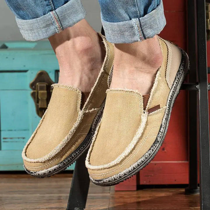 Men's casual shoes Canvas shoes for men Denim soft Comfortable Breathable Walking Shoes Male Shoes