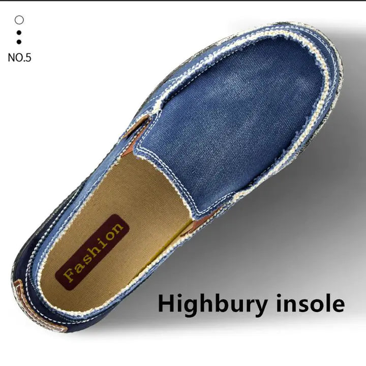 Men's casual shoes Canvas shoes for men Denim soft Comfortable Breathable Walking Shoes Male Shoes