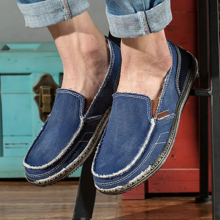 Men's casual shoes Canvas shoes for men Denim soft Comfortable Breathable Walking Shoes Male Shoes