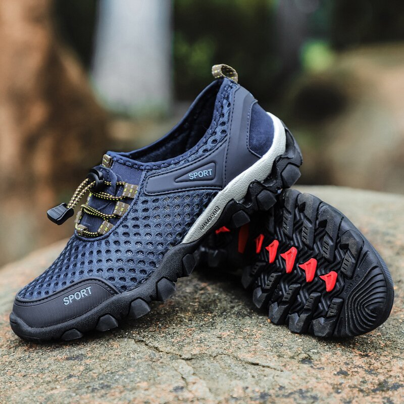 Men Air-Conditioned Breathable Shoes Deodorant Sneakers