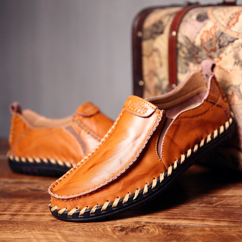 SHOES - 2023 MEN'S LEATHER SLIP ON CASUAL SHOES