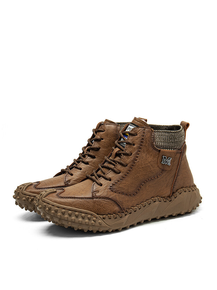 🔥Last Day 54% OFF -Men Retro Microfiber Leather Non Slip Casual Ankle Boots-Buy 2 Free Shipping