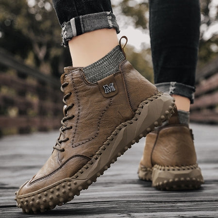 🔥Last Day 54% OFF -Men Retro Microfiber Leather Non Slip Casual Ankle Boots-Buy 2 Free Shipping