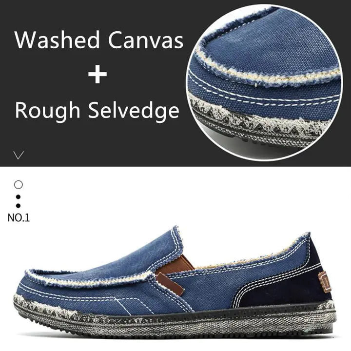 Men's casual shoes Canvas shoes for men Denim soft Comfortable Breathable Walking Shoes Male Shoes
