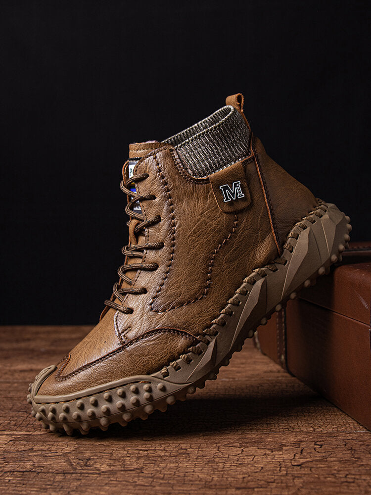 🔥Last Day 54% OFF -Men Retro Microfiber Leather Non Slip Casual Ankle Boots-Buy 2 Free Shipping