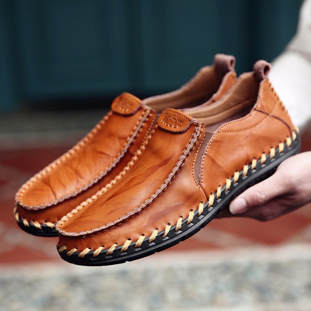 SHOES - 2023 MEN'S LEATHER SLIP ON CASUAL SHOES
