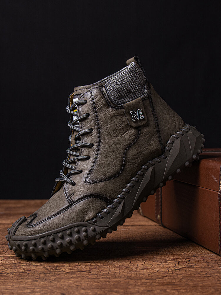🔥Last Day 54% OFF -Men Retro Microfiber Leather Non Slip Casual Ankle Boots-Buy 2 Free Shipping