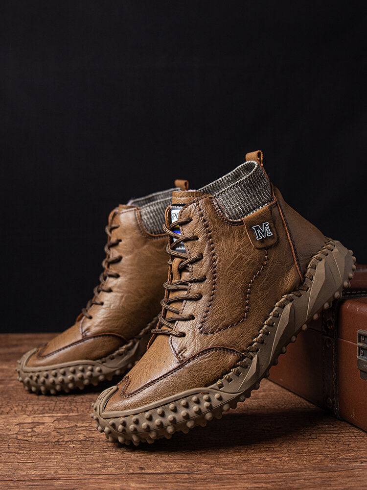 🔥Last Day 54% OFF -Men Retro Microfiber Leather Non Slip Casual Ankle Boots-Buy 2 Free Shipping