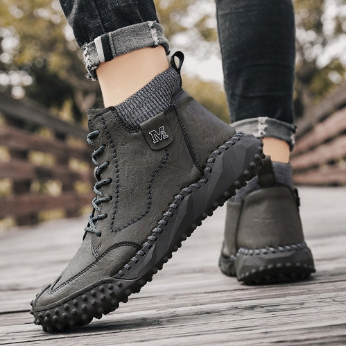 🔥Last Day 54% OFF -Men Retro Microfiber Leather Non Slip Casual Ankle Boots-Buy 2 Free Shipping