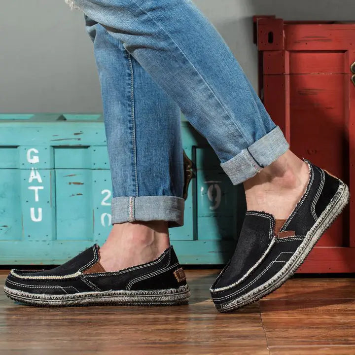 Men's casual shoes Canvas shoes for men Denim soft Comfortable Breathable Walking Shoes Male Shoes