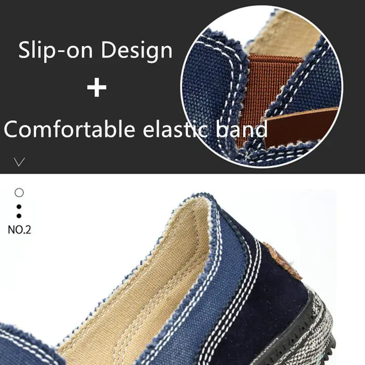 Men's casual shoes Canvas shoes for men Denim soft Comfortable Breathable Walking Shoes Male Shoes