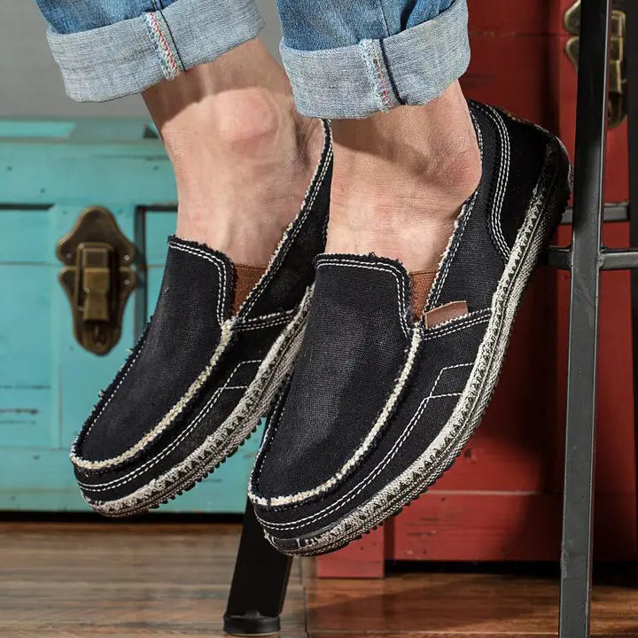 Men's casual shoes Canvas shoes for men Denim soft Comfortable Breathable Walking Shoes Male Shoes