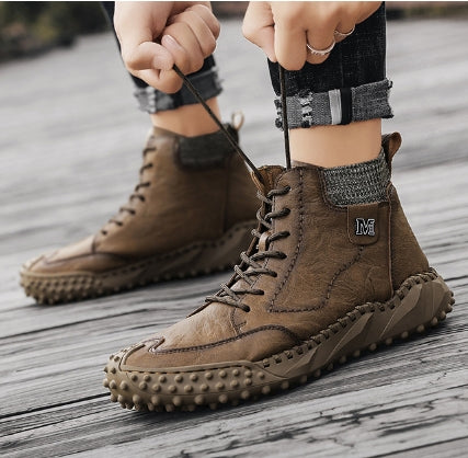🔥Last Day 54% OFF -Men Retro Microfiber Leather Non Slip Casual Ankle Boots-Buy 2 Free Shipping