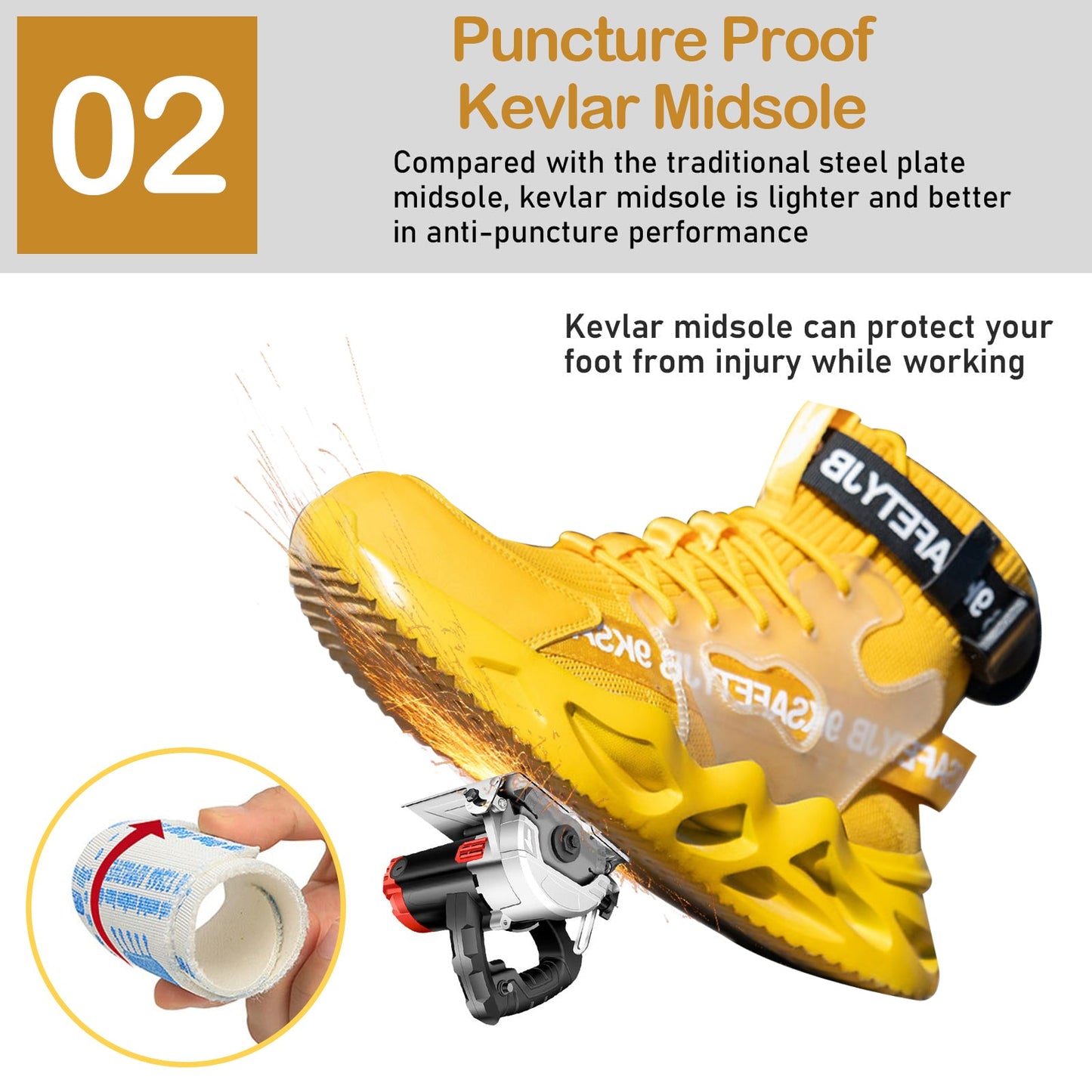 Steel Toe Work Shoes No.7719-Free Shipping