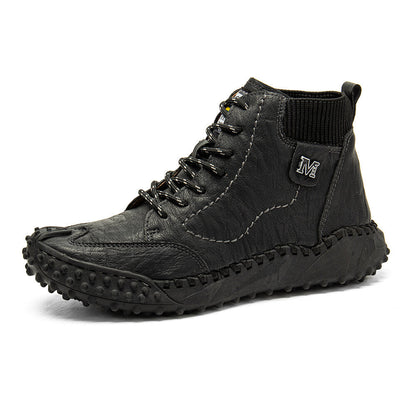 🔥Last Day 54% OFF -Men Retro Microfiber Leather Non Slip Casual Ankle Boots-Buy 2 Free Shipping