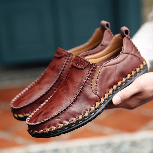 SHOES - 2023 MEN'S LEATHER SLIP ON CASUAL SHOES
