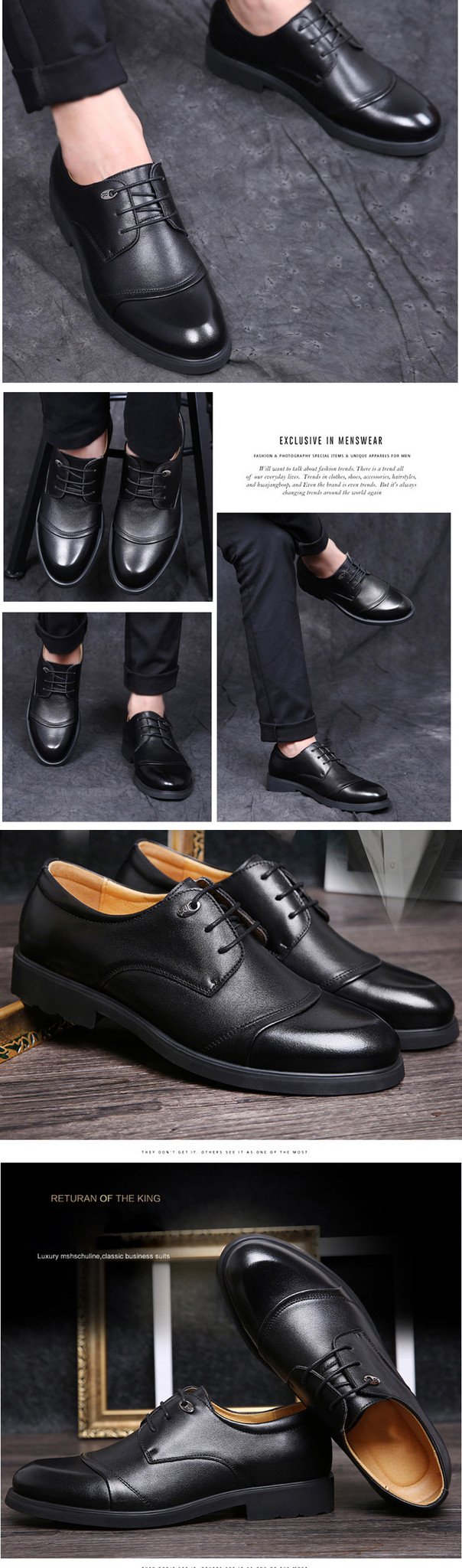 Soft Pointed Toe Classic Fashion Business Oxford Shoes For Men Loafers 2017