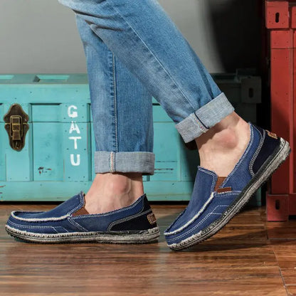 Men's casual shoes Canvas shoes for men Denim soft Comfortable Breathable Walking Shoes Male Shoes