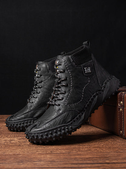 🔥Last Day 54% OFF -Men Retro Microfiber Leather Non Slip Casual Ankle Boots-Buy 2 Free Shipping